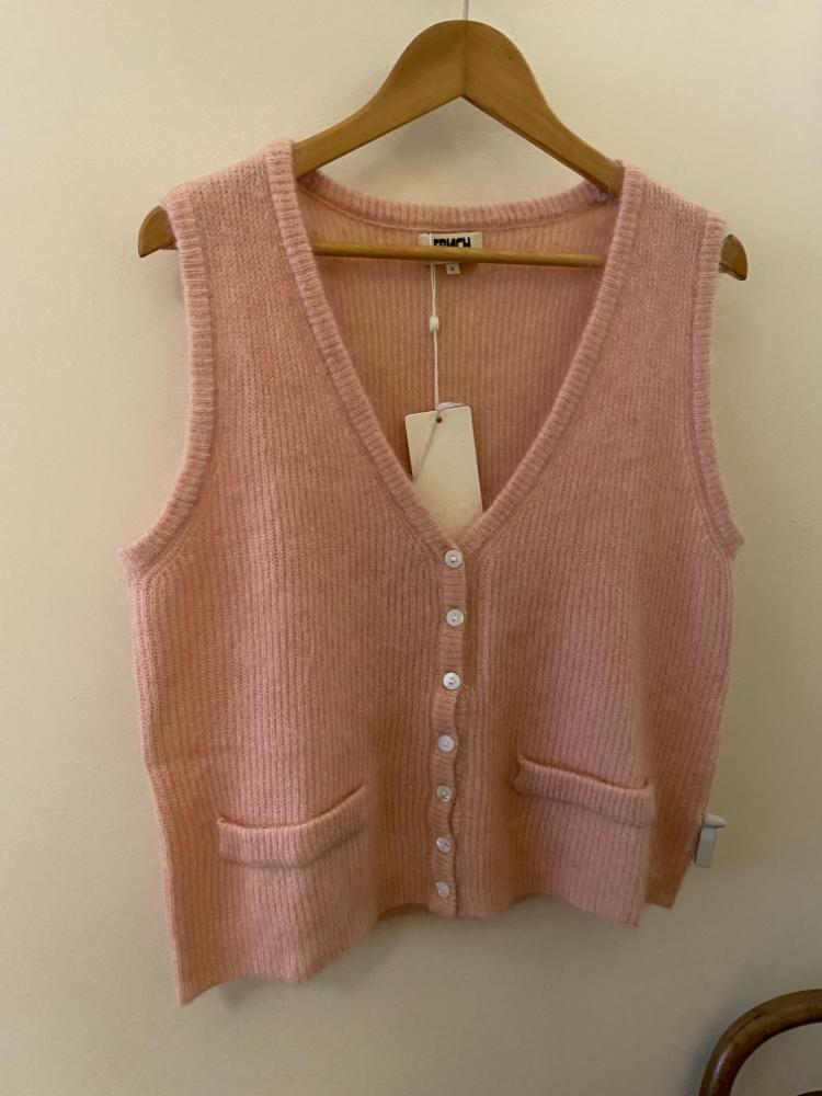 FRNCH 'Meliza' sleeveless cardigan