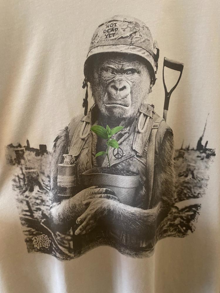 Dirty Velvet 'Gorilla Warfare' T-shirt - Image 2