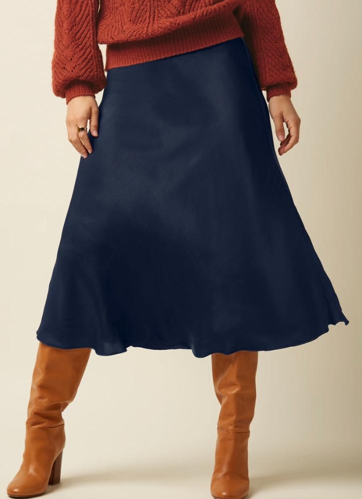 King Louie Bibi blue satin skirt - Image 3