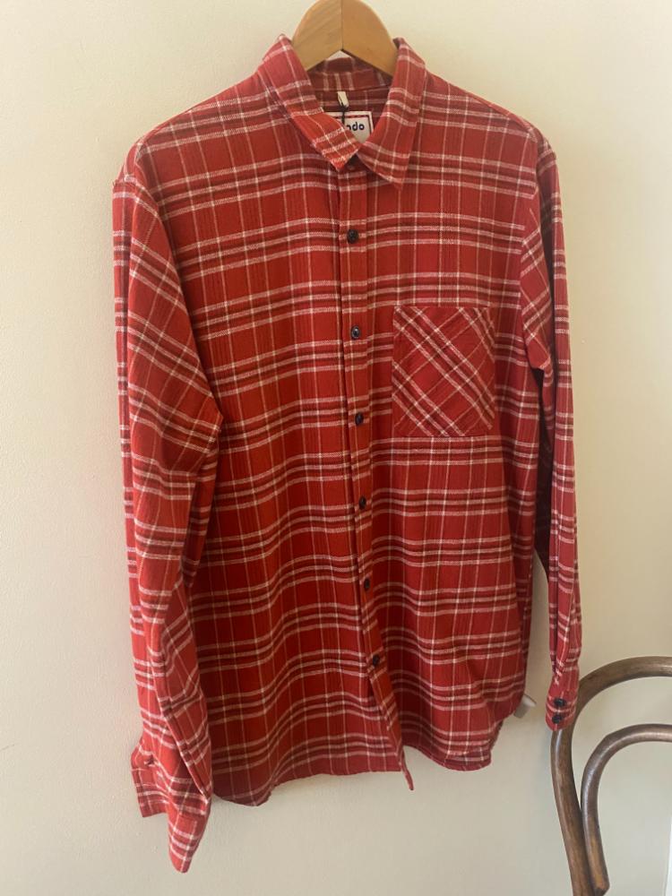 Komodo Santi red checked shirt