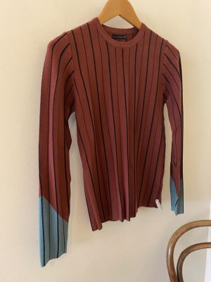 Skatie Pleated Knit Sweater