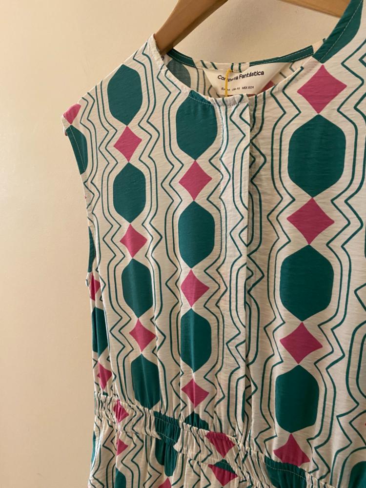 Compania Fantastica Geometric Midi Dress - Image 2