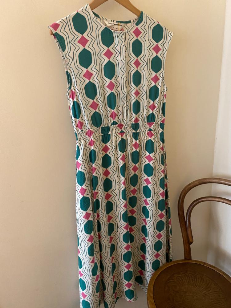 Compania Fantastica Geometric Midi Dress