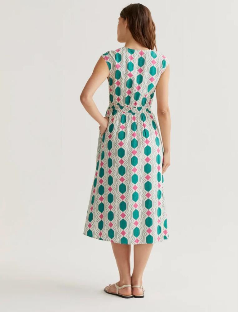 Compania Fantastica Geometric Midi Dress - Image 4