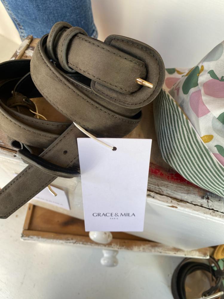 Grace & Mila Khaki Belt - Image 2