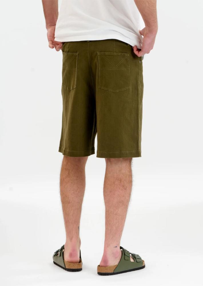 Komodo 'Jambo' Green Twill Shorts - Image 5