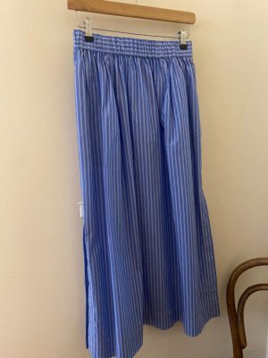 Komodo 'Leila' Blue Stripe Skirt