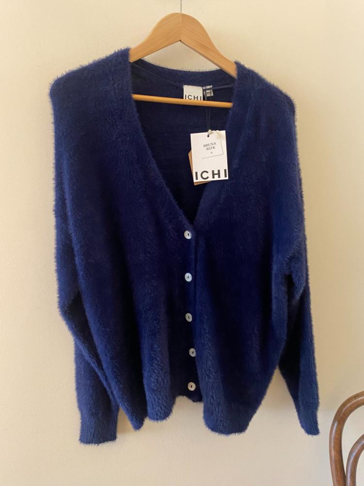 ICHI Brula Fluffy Cardigan