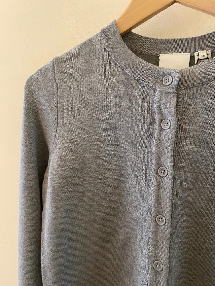 ICHI Luls Grey Cardigan - Image 2